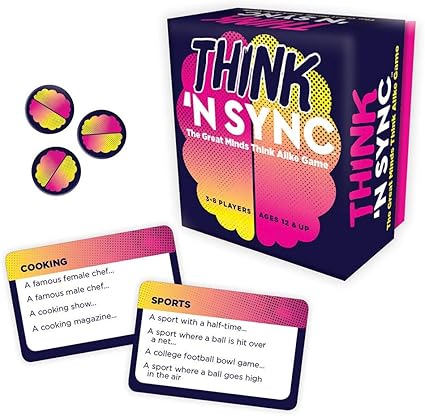Amazon Com Gamewright Think N Sync The Great Minds Think Alike