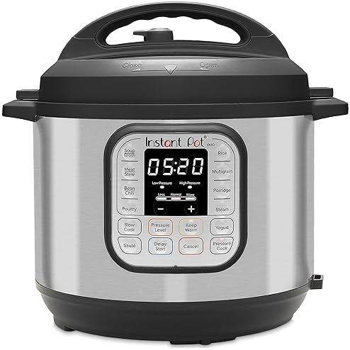 Home & Kitchen - Instant Pot Duo 7-in-1 Electric Pressure Cooker, Slow Cooker, Rice, Steamer, Sauté, Yogurt Maker, Warmer & Sterilizer, Includes App With Over 800 Recipes, Stainless Steel, 6 Quart