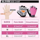CubePlug Kids Cycling Half Finger Gloves GEL Padded Pink M view 6