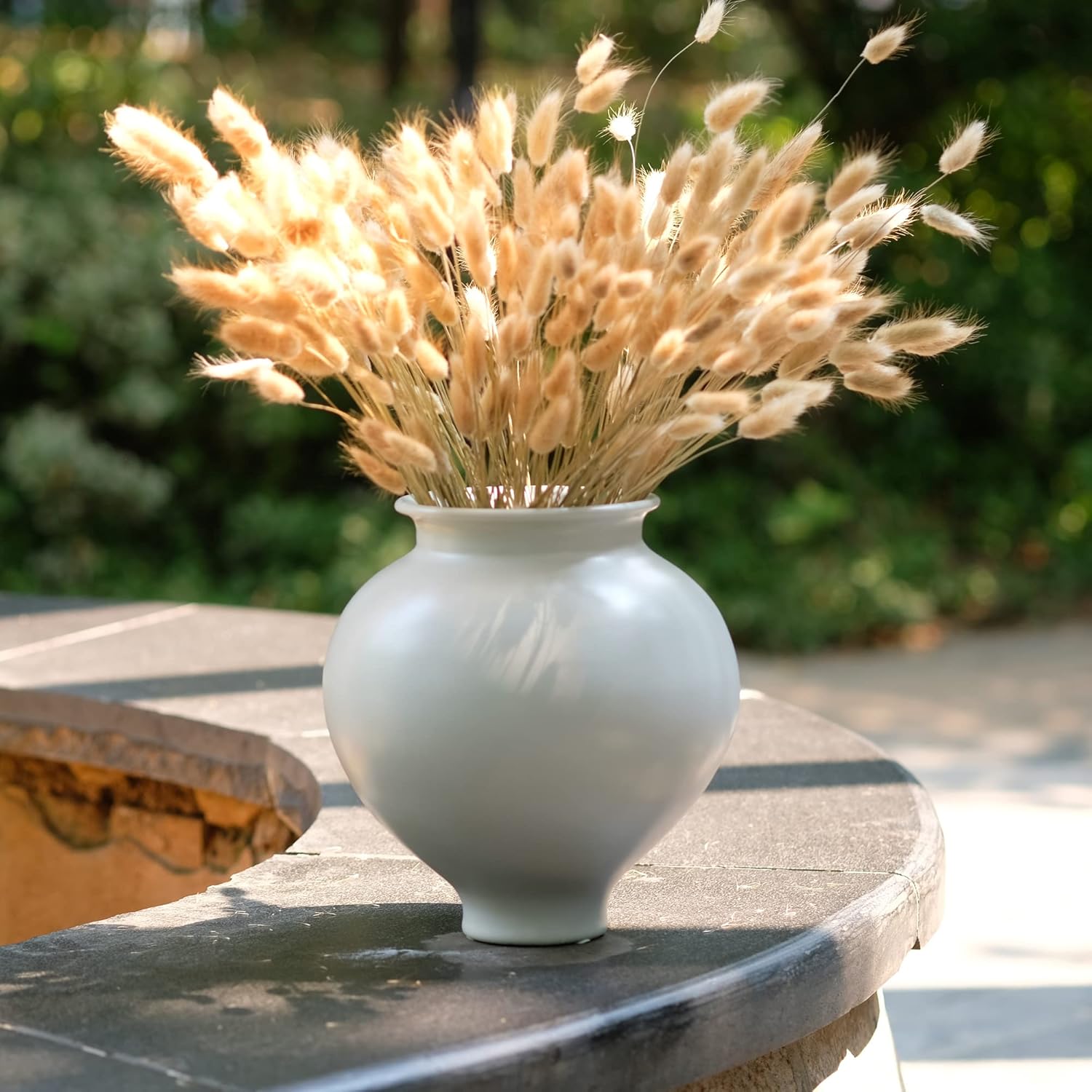 Dried & Preserved Flora - prefleur (200 PCS) Natural Bunny Tails 16inch Dried Pampas Grass Eternal Flower Bunny Tails Dried Flowers for Boho Home Wedding Decoration Flower Arrangements Photo Props Primary Color