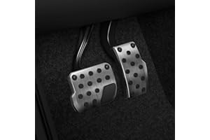 Spigen (Upgraded) Stainless Steel Performance Pedal Cover for All Model Y and Model 3 - for Model Y Juniper (Standard & Premium 2025/2026) and Model 3 Highland (Standard & Premium 2024/25/26)