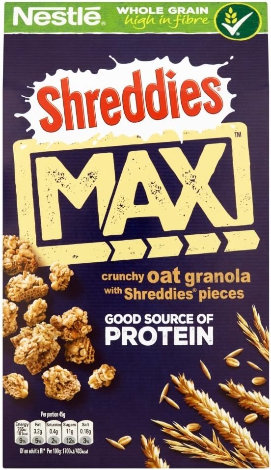 Nestle Shreddies Max Protein Crunchy Oat Granola
