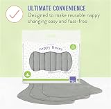 Bambino Mio Reusable Nappy Liners Pack of 8 - 29x19 cm, Contoured view 6