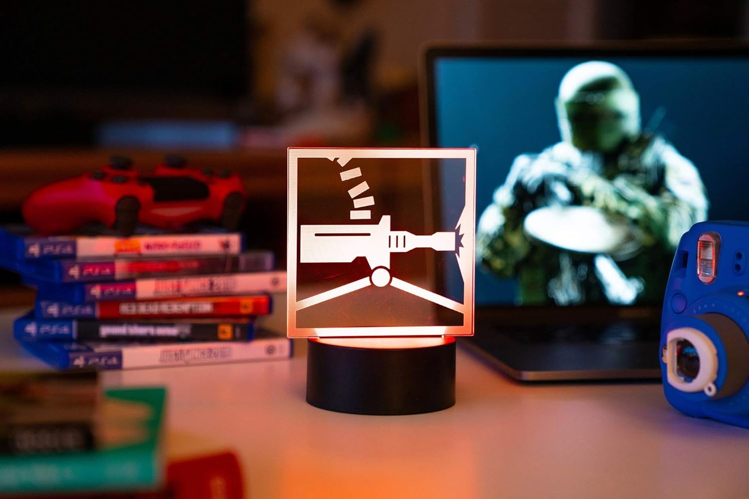 Six Siege LED Lamp - Tachanka Operator - Rainbow Six Siege Decor for The Bedroom or Gaming Studio - Color Changing LED Nightlight Great for Cosplay Photoshoots with Any R6 Character