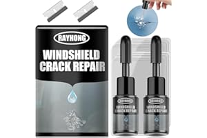 YOUSHEME Windshield Crack Repair Fluid Car Window,2024 New Windshield Crack Repair kit,Automotive Windscreen Tool,Cracks Gone Glass Repair Fluid for Fixing Chips and Star Shaped Crack (2PCS)
