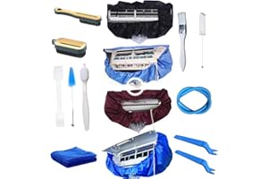 MFLFVR Mini Split Cleaning Bag |Split Ac Unit Cleaning Bag |Ac Cleaning Bag |Mini Split Ac Cleaning Kit with 9ft Drainpipe （12pcs，Dark Blue，Large Size