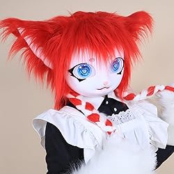 hbbhml Animal Cat Head Mask Fursuit Cute Plush