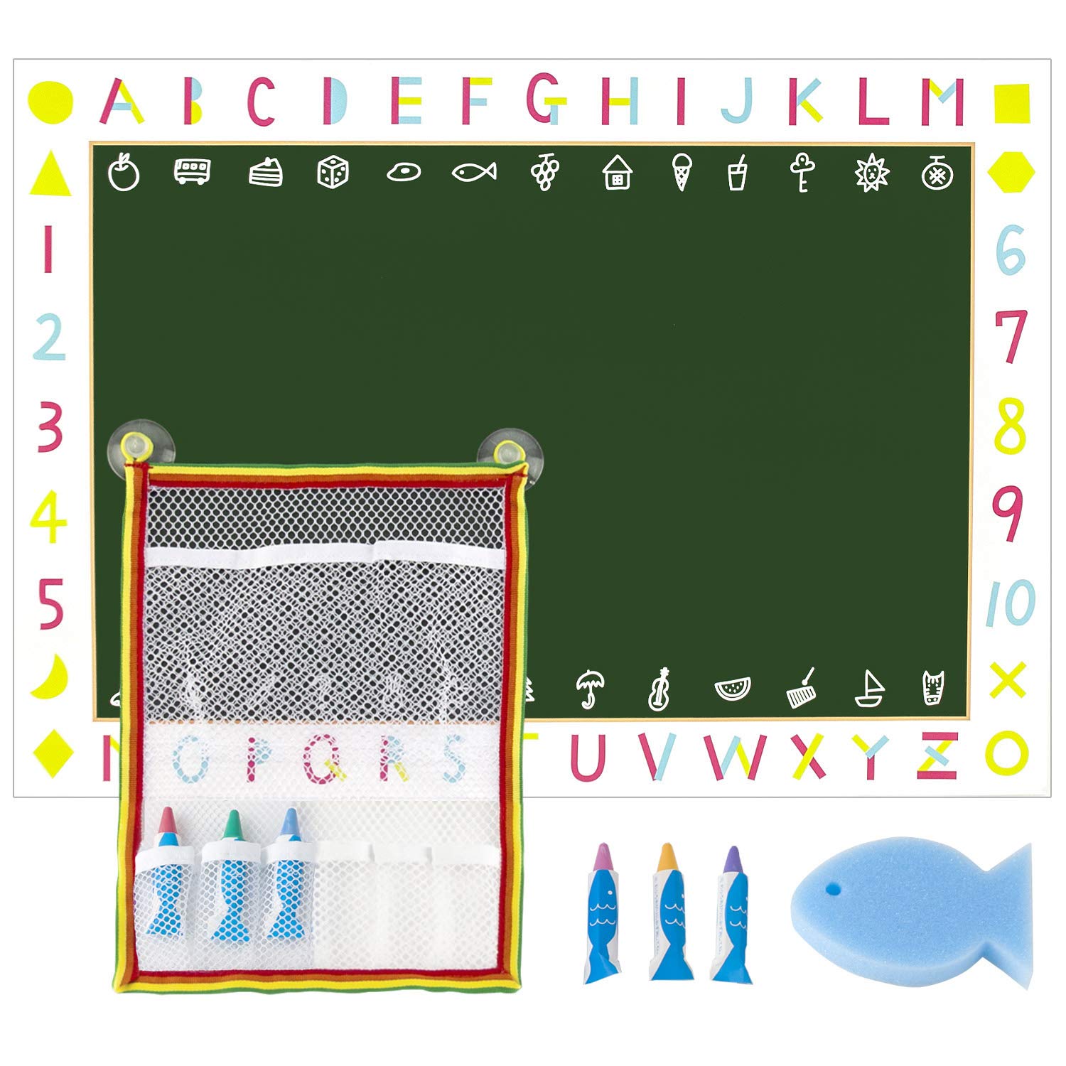 日本理化学 おふろdeキットパス ネット&シートセット ブルー&黒板 OFB-BUG商品画像