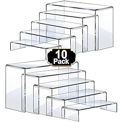 Aheroi Display Risers, 5 Pcs Acrylic Risers Display