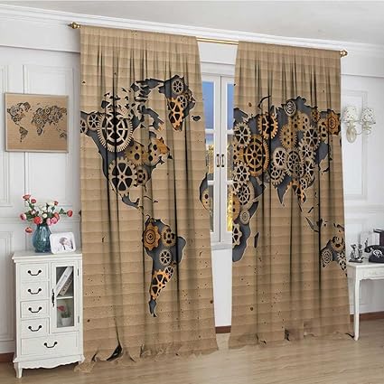 Amazon Com Youpinnong Modern Blackout Window Curtain Ancient Old