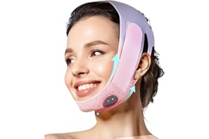JUSRON Double Chin Reducer V Line Face Lifting Tape Face Strap, Soft Silicone Chin Strap Face Shaper to Removing Double Chin for Women
