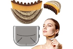 1 cepillo de masaje facial drenaje linfático, compactador línea mandibular, escultura doble barbilla, tentáculos de silicona 