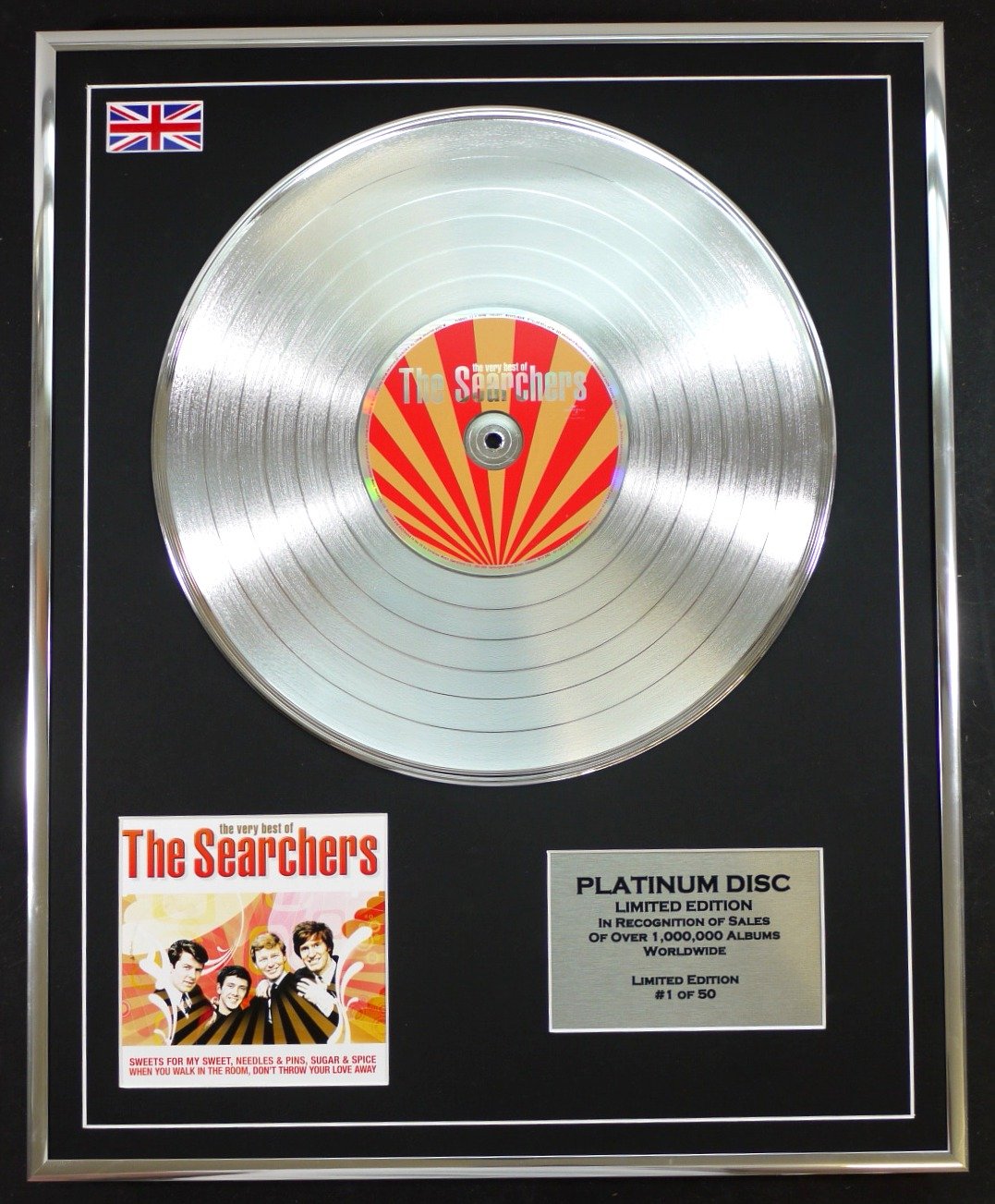 THE SEARCHERS/LTD EDITION CD PLATINUM DISC/THE VERY BEST OF