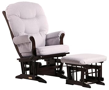 nursery glider with locking mechanism