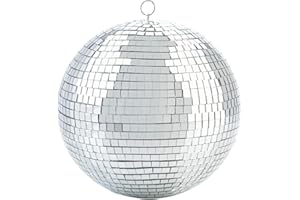 Disco Mirror Ball Silver Hanging Balls for Disco DJ Light Effect Party Home Decoration Club Stage Props School Bands Festival
