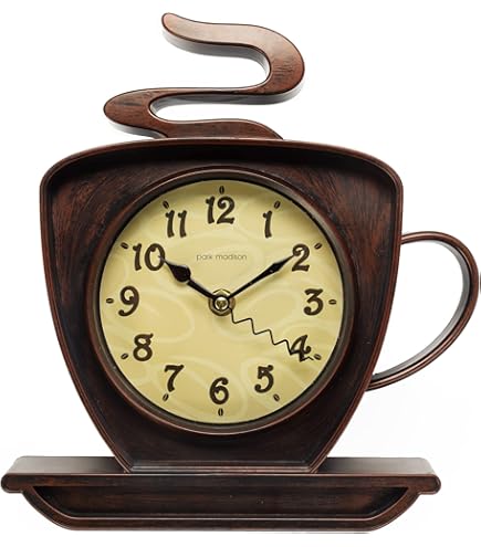 Amazon.com: Westclox 10.25” Coffee Cup, 3-D Wall Clock – Model