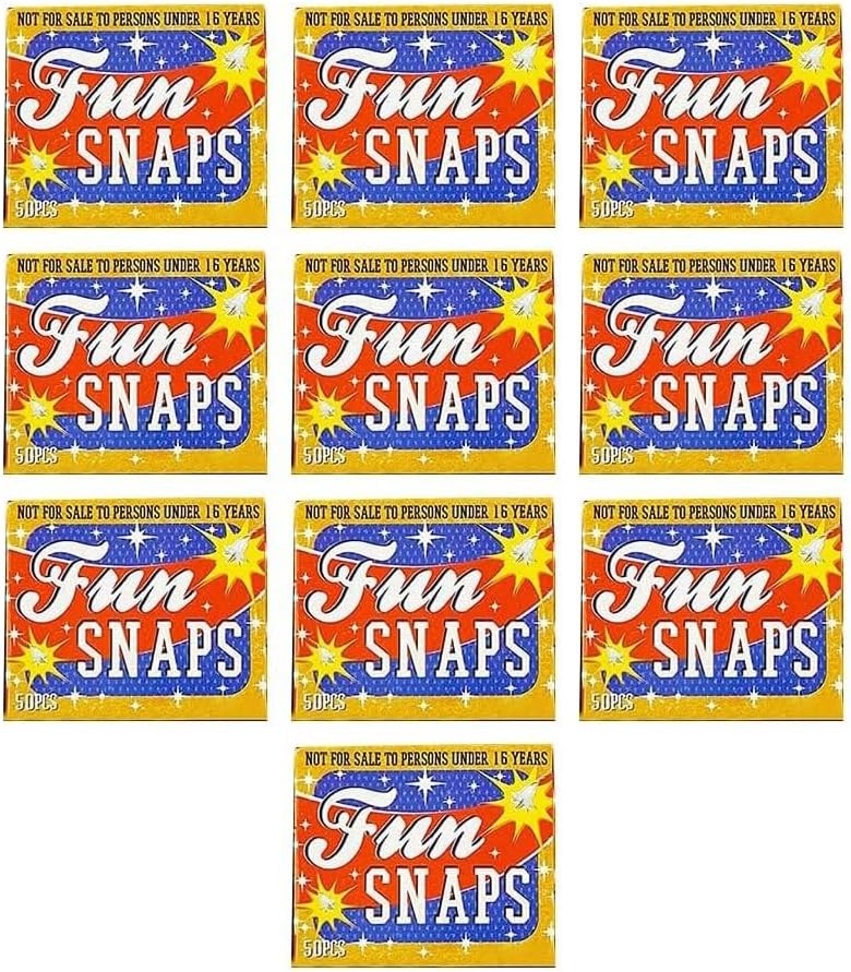 Karrma Ltd 500 Fun Snaps Party Throw Bangers Multicolor 10x50pcs Pack