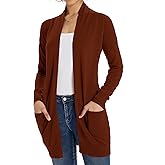 GRACE KARIN Women Lightweight Cardigan Sweaters with Pocket Long Sleeve Shrugs