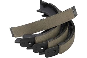 TRQ Rear Parking Brake Shoe Set Compatible with 2015 Chevrolet Captiva Sport 2007-2017 Equinox 2010-2017 GMC Terrain 2008-201