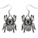 Szxc Jewelry Spider Dangle Earrings Halloween Gifts for Women Teen Girls