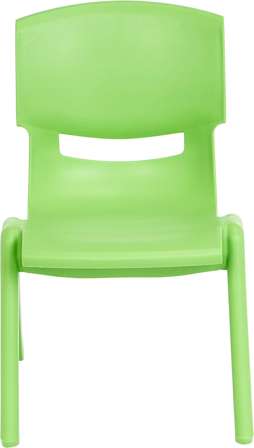  Basics 10 Inch School Classroom Stack Resin Chair, Green, 6-Pack: Industrial & Scientific