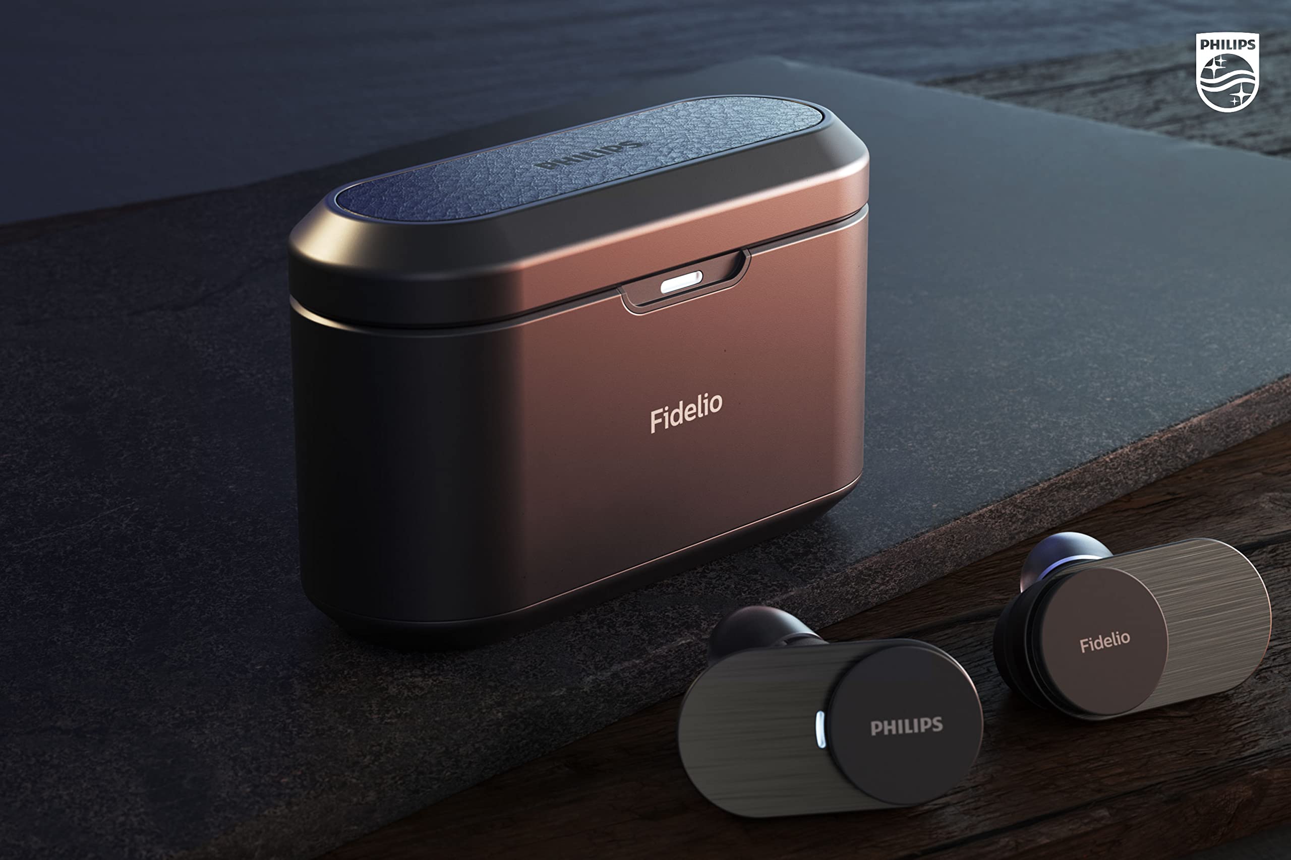 PHILIPS Fidelio T1 True Wireless Headphones with Active Noise Canceling Pro+, Audiophile Quality, Black