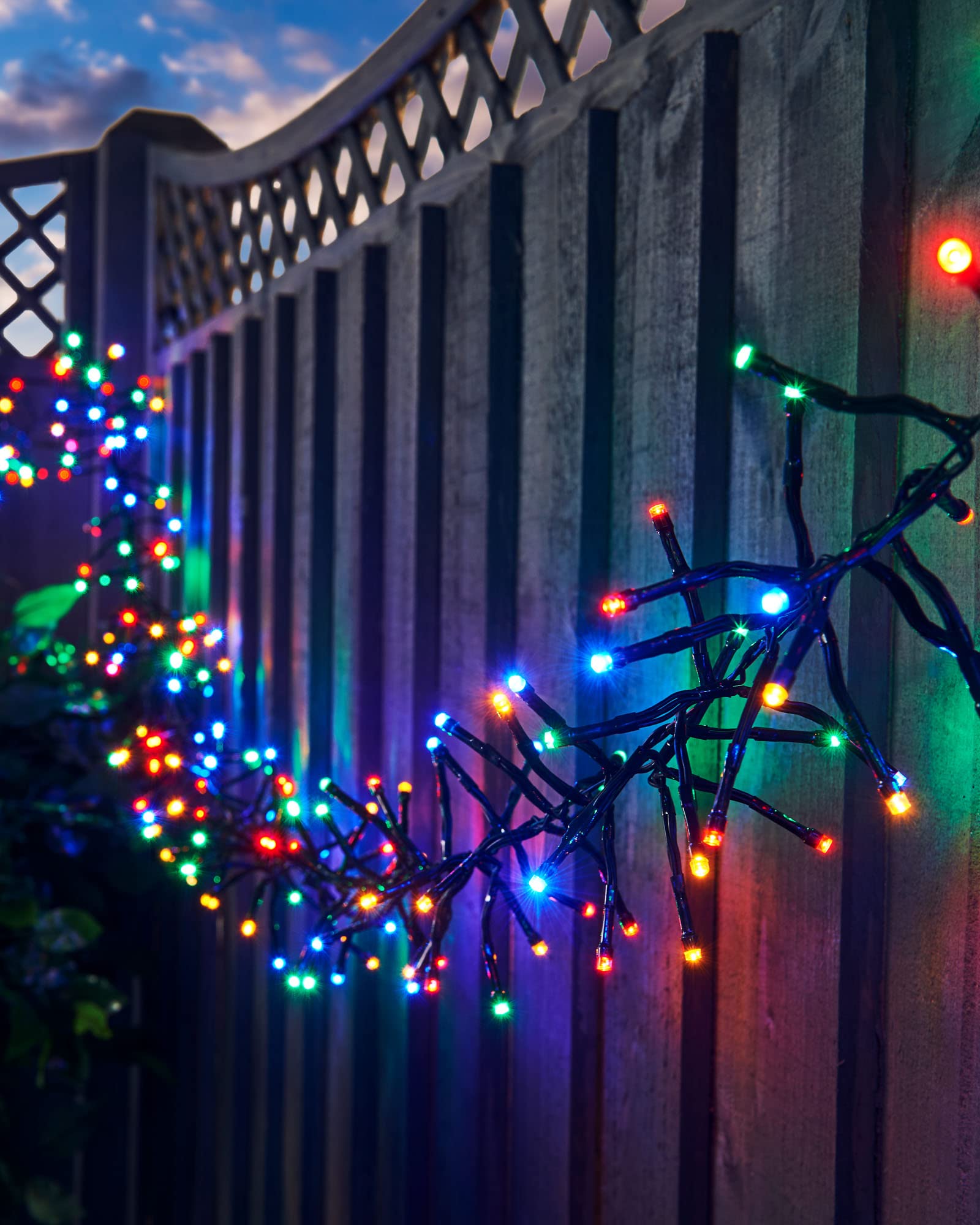 900 Cluster Multi-Function Multi-Coloured LED Light String