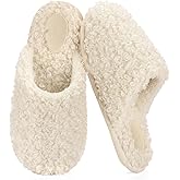 RockDove Women's Twirl Fleece Cozy Scuff Slippers with Memory Foam, Indoor Non-Slip Rubber Sole, Gift-Ready House Shoes