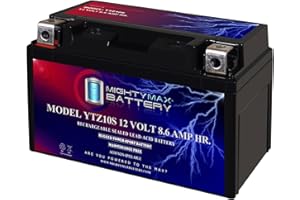 Mighty Max Battery YTZ10S -12 Volt 8.6 AH, 190 CCA, Rechargeable Maintenance Free SLA AGM Motorcycle Battery