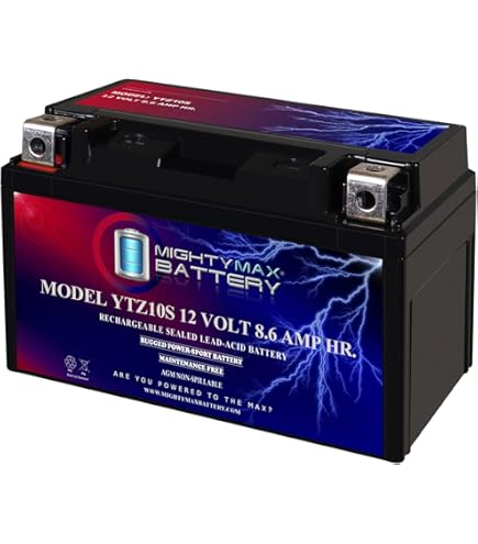 Amazon.com: Mighty Max Battery YTZ10S 12V 8.6AH Replacement
