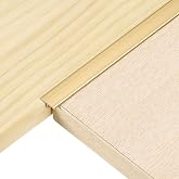 uxcell T Molding Floor Transition Strips 2.9ftx0.47 for Joining Plank 6Pcs | Gold,Aluminium Alloy,Vinyl Flooring Gap Trim for Joining Laminate Tiles Floor Gaps