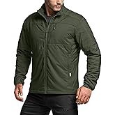 CQR Men's Lightweight Warm Insulated Jacket, Windproof Water Resistant Winter Active Coat for Hiking Work Outdoor Tactical