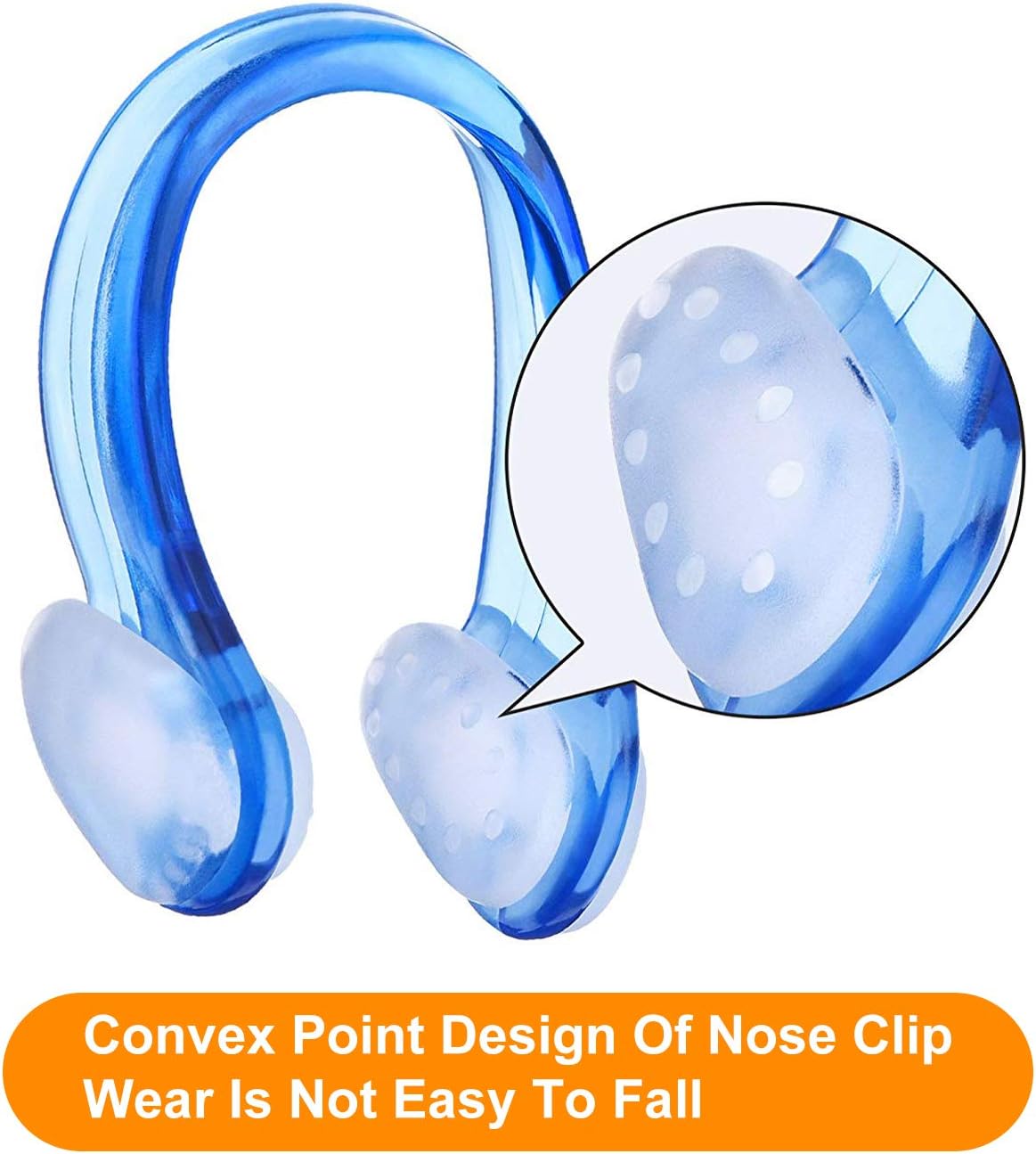 BHGWR 4 Pack Nose Clips and Earplugs Set for Swimming, Soft Silicone