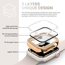 Tensea [3Pack for Apple Watch Screen Protector Case
