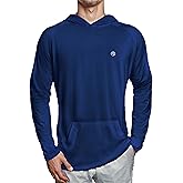 Mens Dry-Fit UPF 50+ Sun Shirt Hooded, Fishing Shirts for Men Long Sleeve, SPF Shirts for Men, Men's Rash Guard