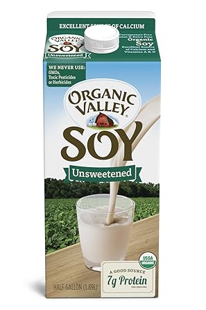 Organic Valley Organic Soy Milk Unsweetened Half Gallon 64