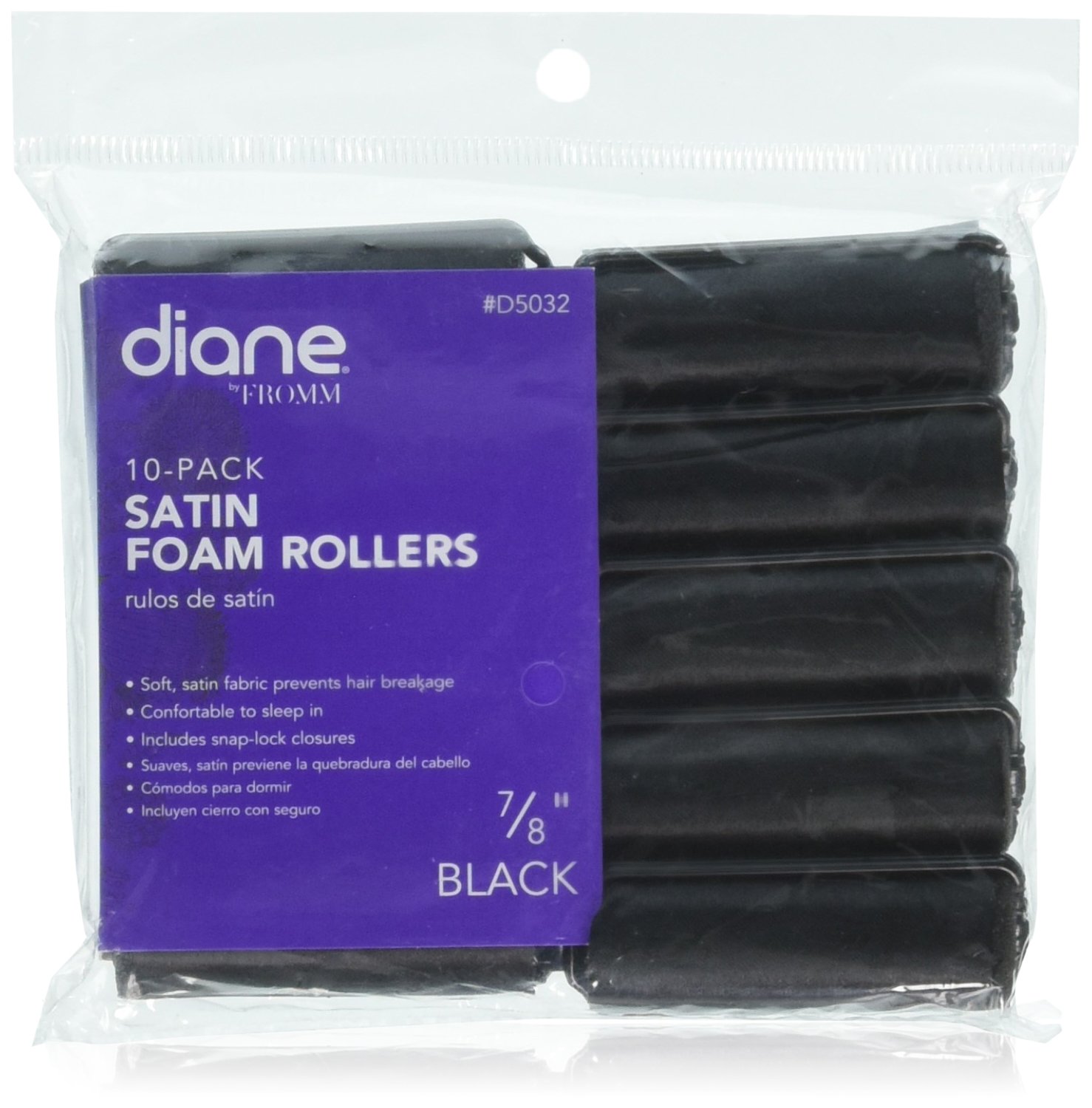 Diane Satin Foam Rollers 7/8 Inch 10 Count Amazon.co.uk Health