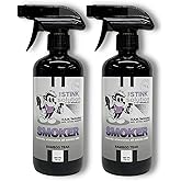 The Stink Solution Smoke Odor Eliminator Spray - Completely Remove Smoke Smell From House, Car, Clothes, Hands, Hair, & More - Best Odor Eliminator For Smoke - Bamboo Teak Fragrance - 2 16 oz Bottles