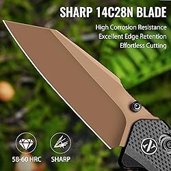 NedFoss NILE CROCODILE Pocket Knife, 2.95" 14C28N