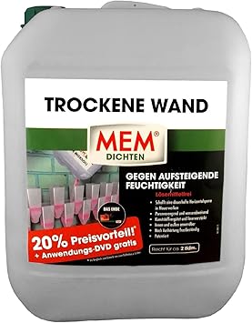 40 Liter Mem Trockene Wand Gegen Aufsteigende Feuchte Im Mauerwerk Amazon De Baumarkt
