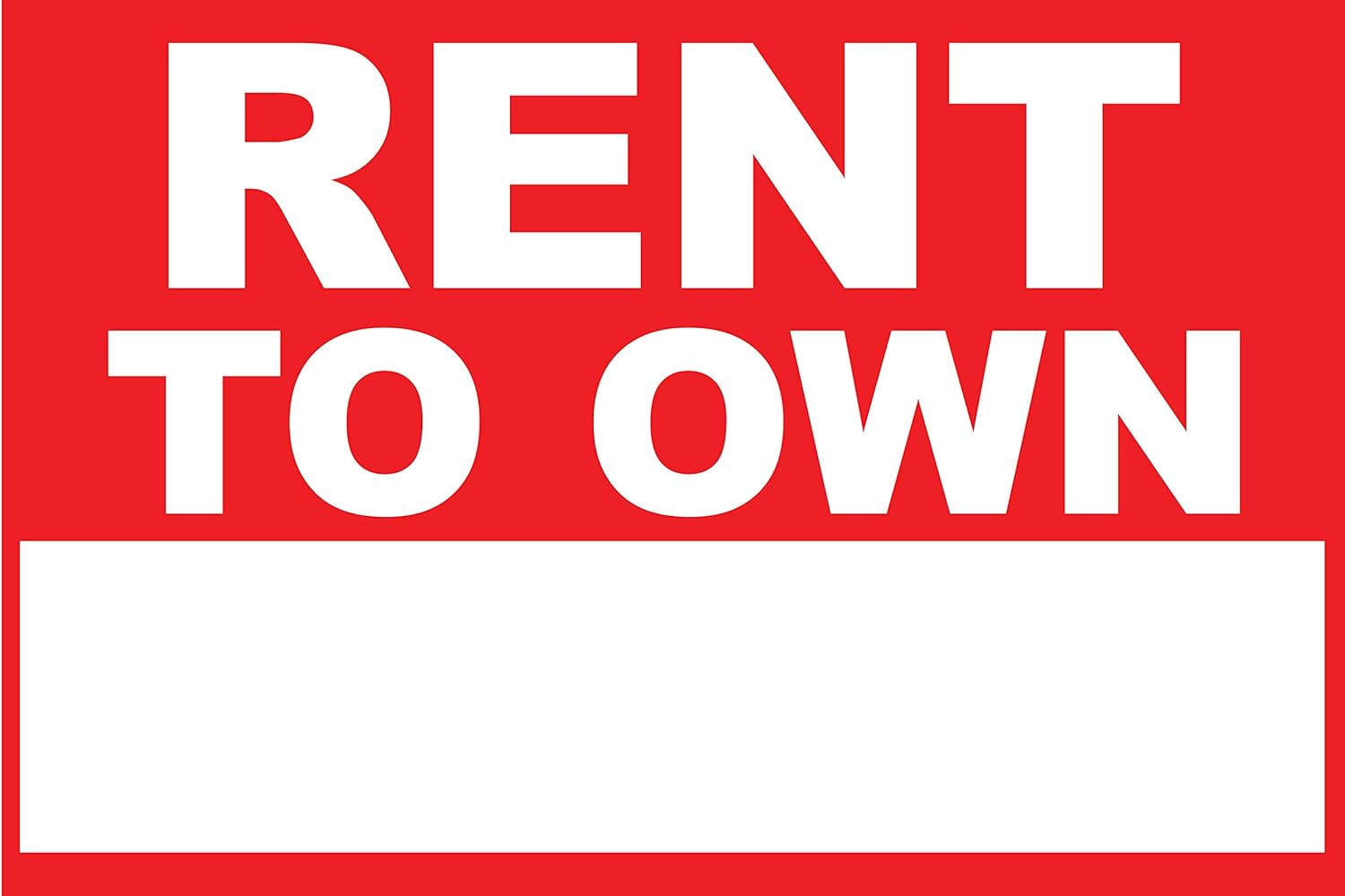Amazon Com Banner Buzz Make It Visible Rent To Own Yard Sign