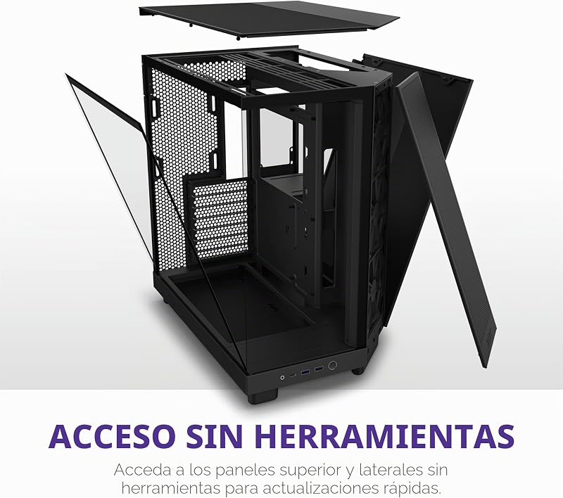 H6 Flow - Compact ATX Dual Camera PC Case - Preto