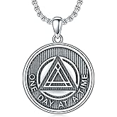 Seiyang 925 Sterling Silver Men's Necklace Oxidized Pendant Jewelry for Men Father Husband Son Brother with 2mm 22+2 In Rolo