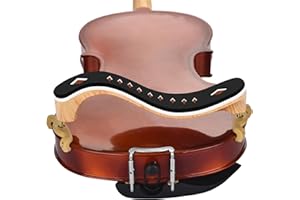 MOREYES Violin Shoulder Rest for 4/4 and 3/4 Size, Violin Shoulder Rest with Adjustable Design for Width and Height, Easy to Adjust, Comfortable Soft Foam Pad, Silicone Claws Perfect Fit for Your Violin