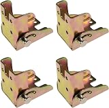 DDHOMIN 4PCS 90 Degree Self Locking Folding Hinges for Table Legs Support view 4