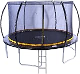 KANGA 12ft Trampoline with Enclosure Ladder and Anchor Kit Curved Shape view 3