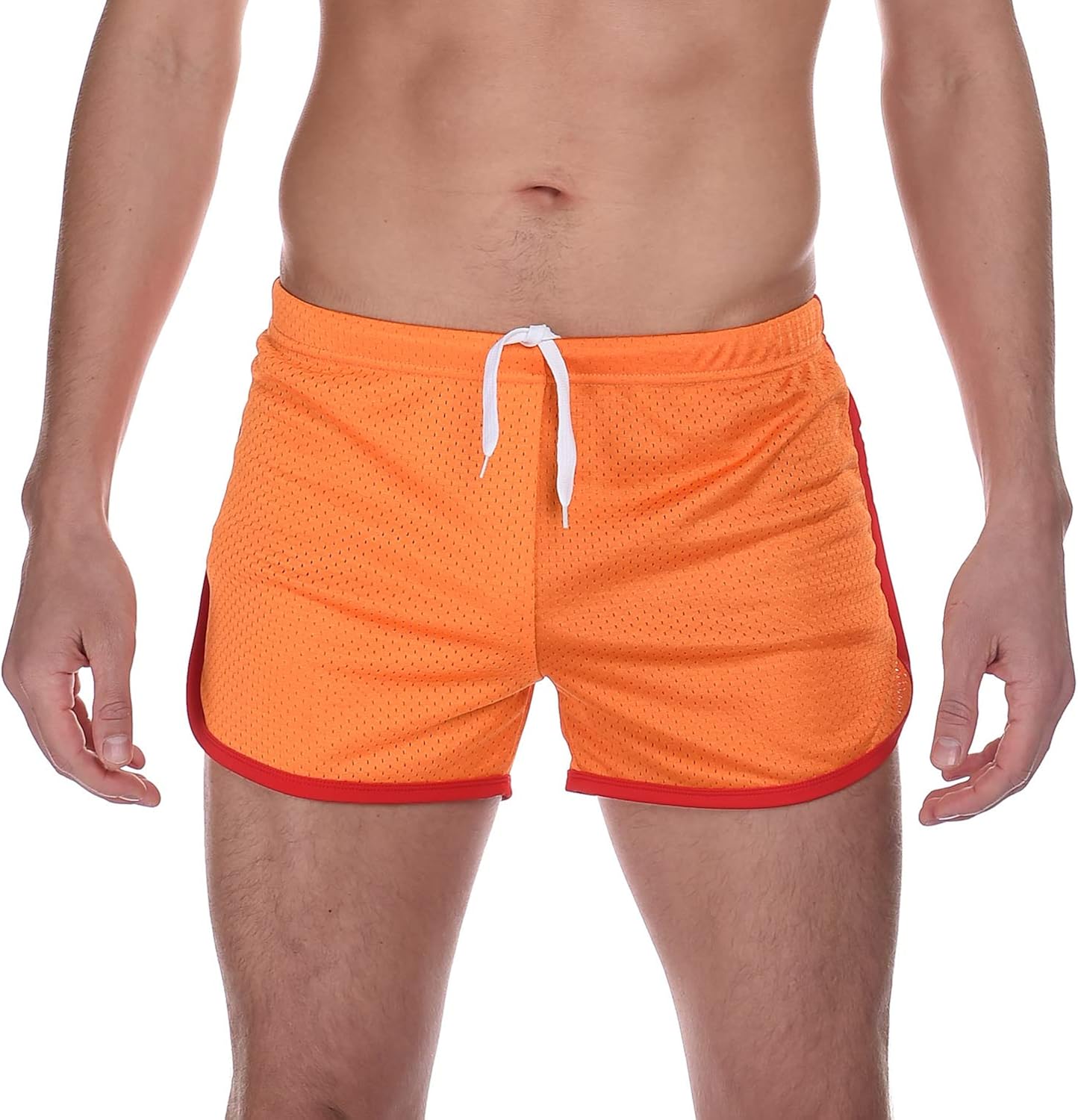 Mens Booty Running Athletic Shorts Swim Trunks for Men