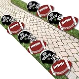 Homecoming - Helmet and Football Lawn Decorations - Outdoor Football Themed Yard Decorations - 10 Piece