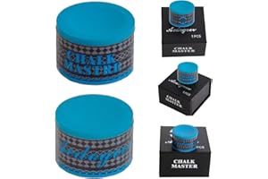 Acdogeer Premium Billiard Pool Cue Chalk Cube, No-Slip Billiard Cue Chalk Handmade Pool Stick Chalk with Storage Box Included, 1-Pcs Professional Billiard Cue Chalk Accessories