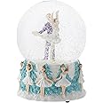 Elanze Designs Prince and Clara Dancing 100MM Sturdy Wind Up Musical Glitter Water Snow Globe Tabletop Figurine Decoration Plays Tune Dance of The Sugar Plum Fairy